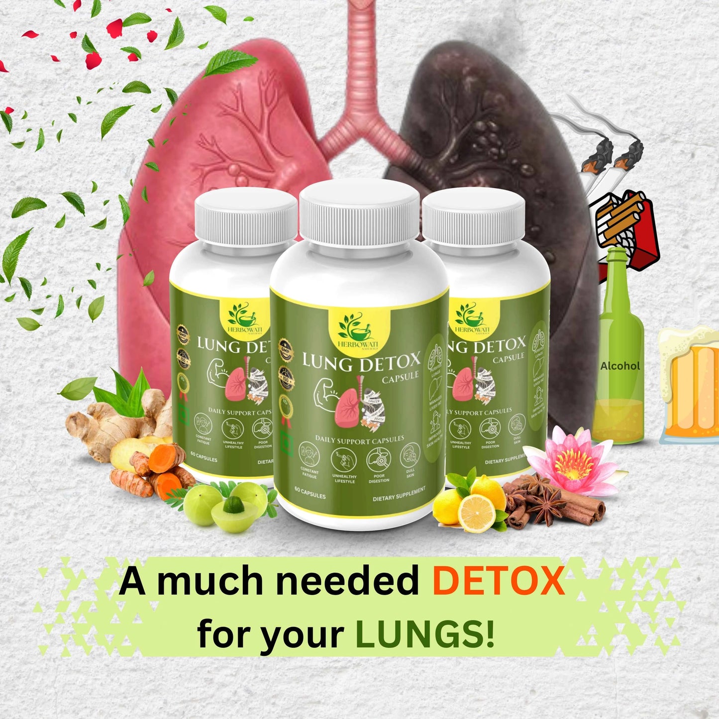 Lung Detox capsules (60 Caps)