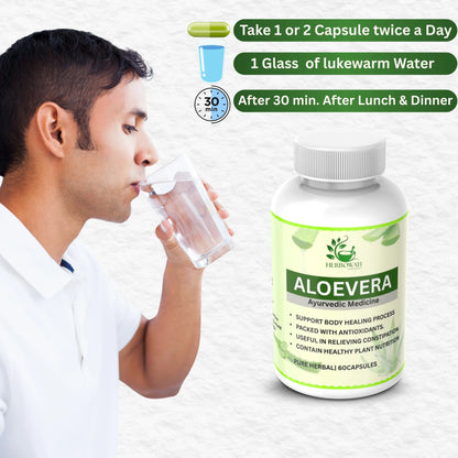 Aloe Vera Ayurvedic Capsules (60 Caps)