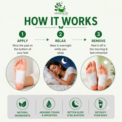 🌿Pure Herbal & Ginger🫚Detox Foot Patches Body Detox 🌿• Liver Support 😴• Better Sleep & ⚡Active Mornings 👉BUY 10 GET 20 FREE 🎉(Pack of 30)  Option 2