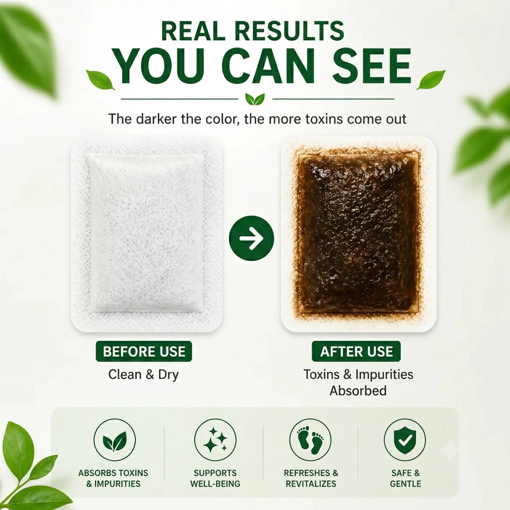 🌿Pure Herbal & Ginger🫚Detox Foot Patches Body Detox 🌿• Liver Support 😴• Better Sleep & ⚡Active Mornings 👉BUY 10 GET 20 FREE 🎉(Pack of 30)  Option 2