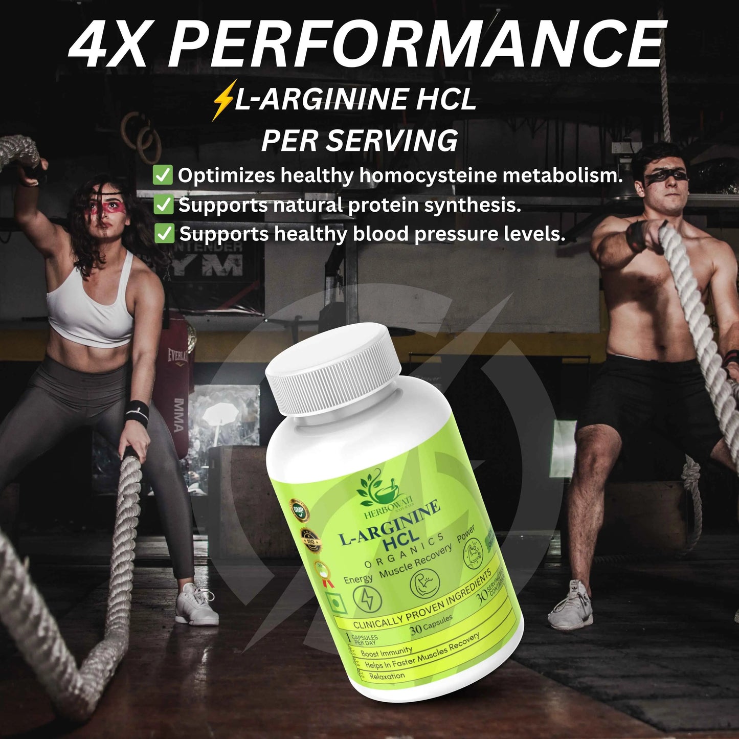 L-Arginine HCL (30 Caps)